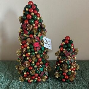 Salzburg Creations Holiday Christmas Tree Decor Red & Green Plaid NEW!